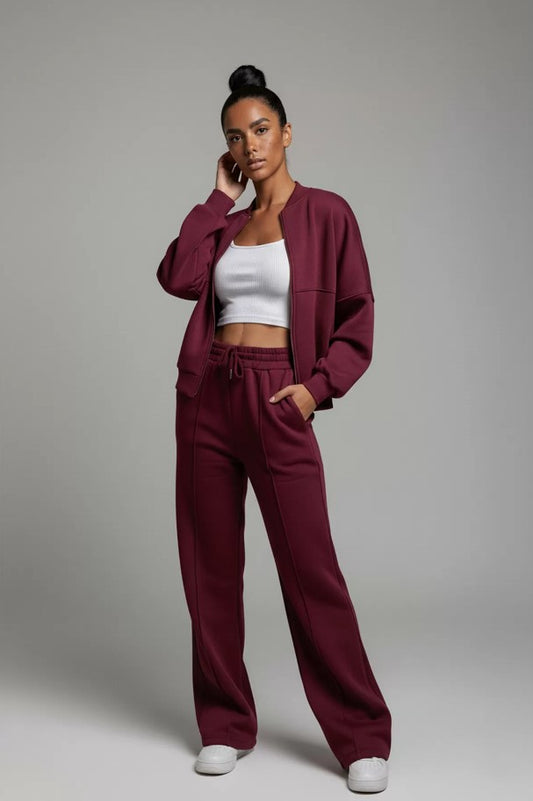 CAMILLE | Ensemble bomber & jogger chic