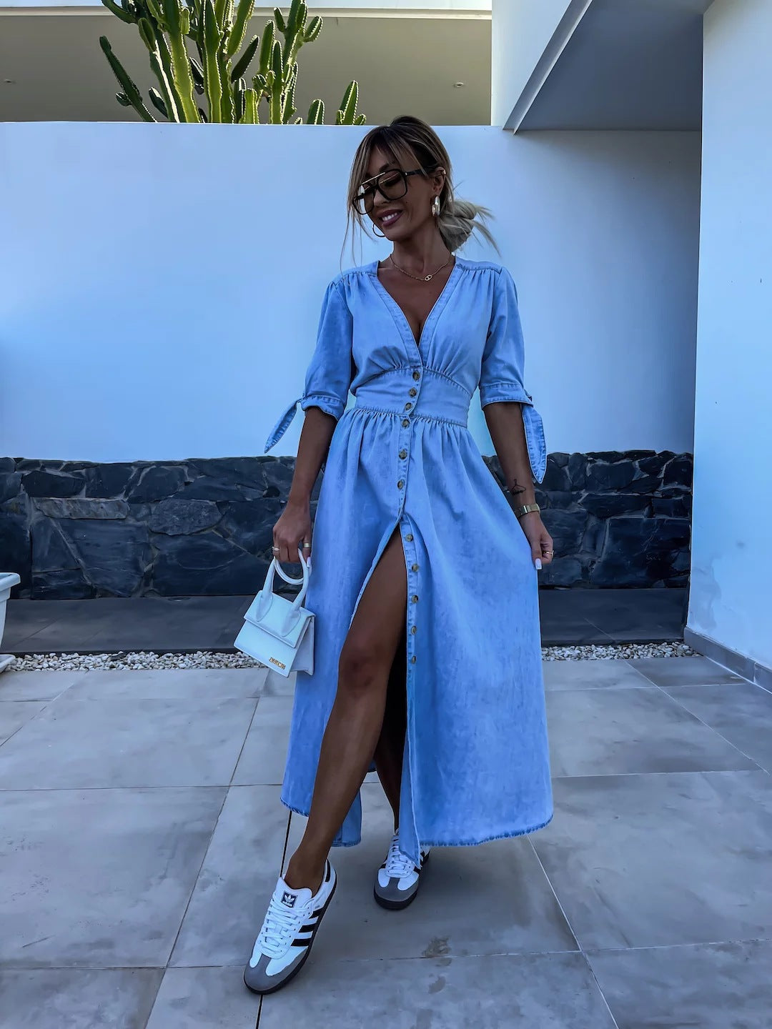 VAURELIA | Robe Denim Séduction