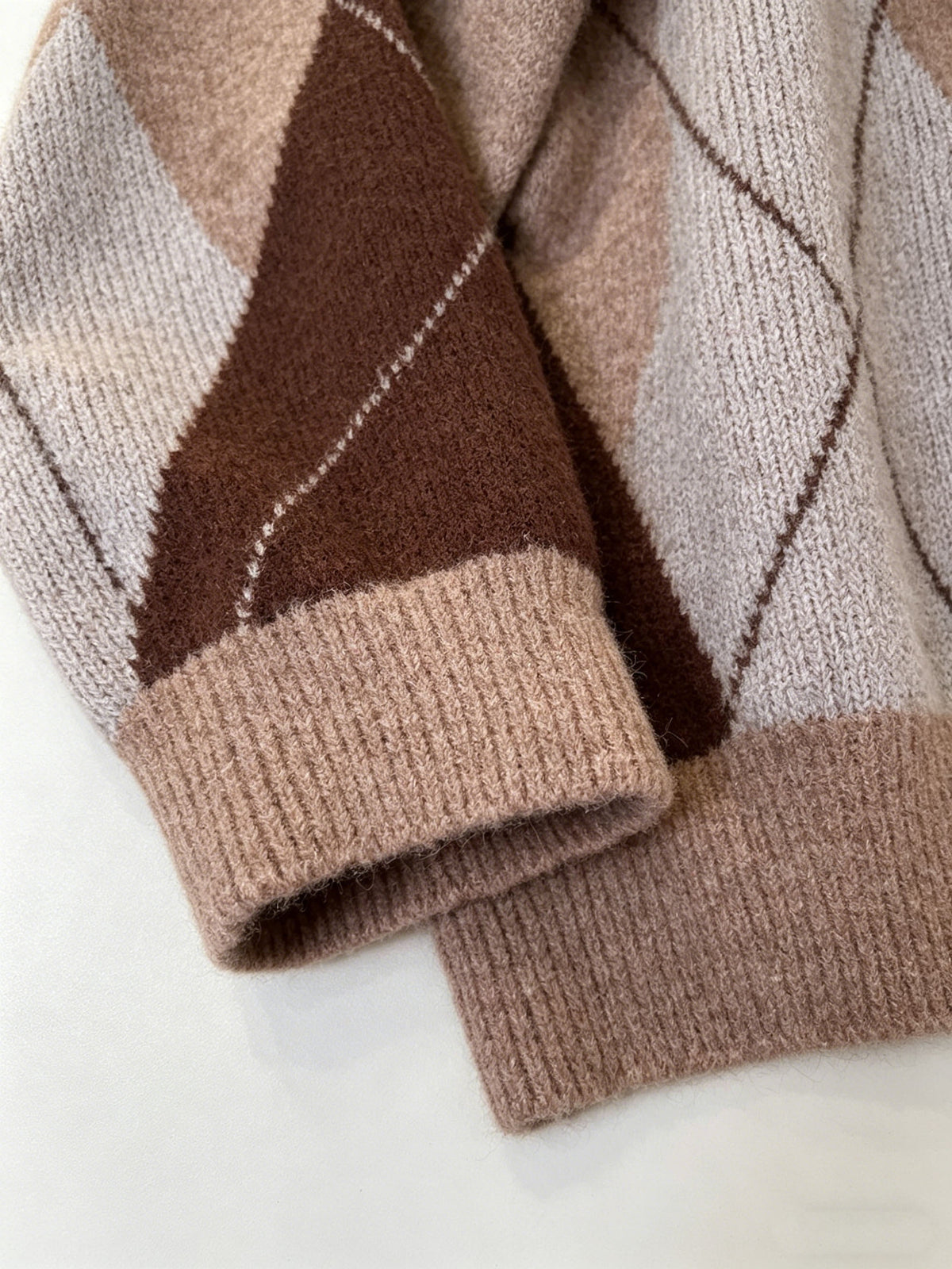 JACQUAR | Pull ample à motif losanges