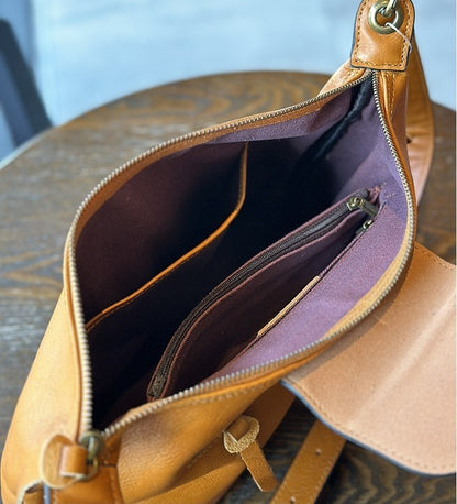 MINIMALISTE SAC BANDOULIERE EN CUIR VERITABLE,