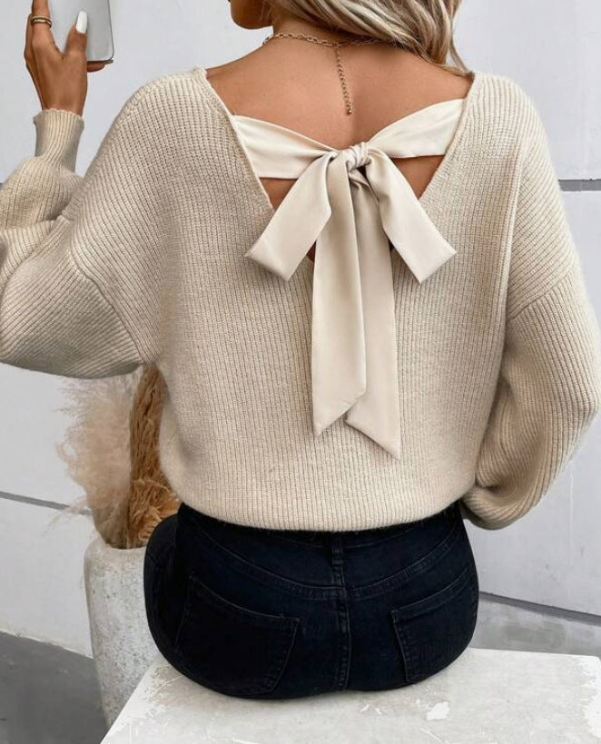 WASAA | Pull Décolleté Élégant