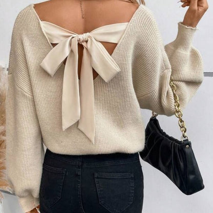 WASAA | Pull Décolleté Élégant