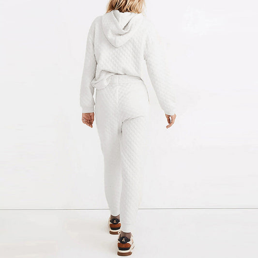 JOGGER | ENSEMBLE MATELASSE BLANC