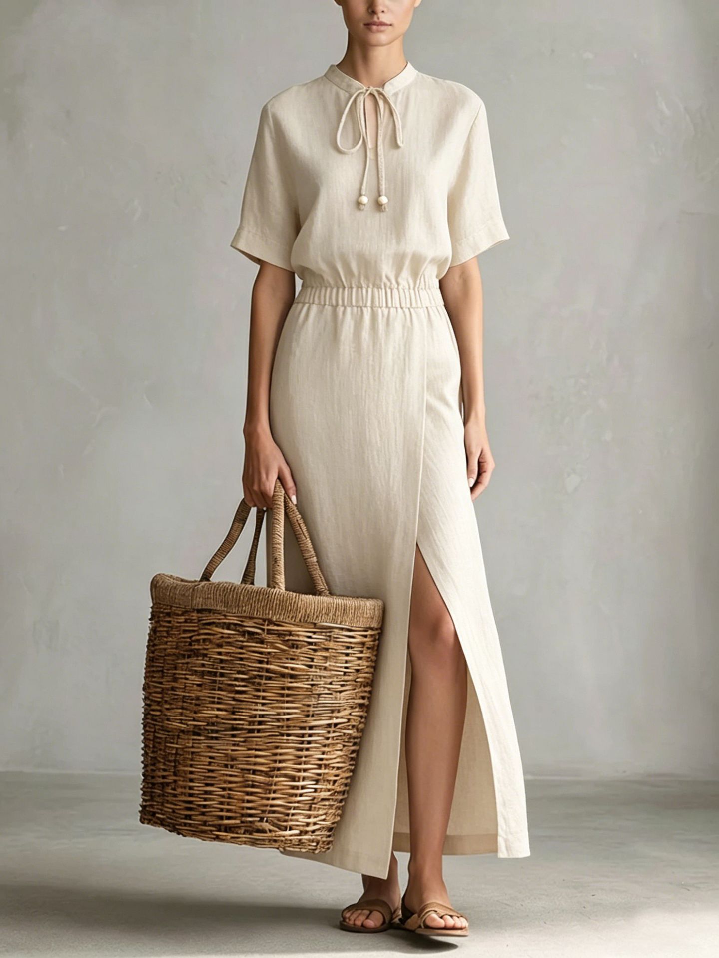 Robe Midi Élégance Estivale