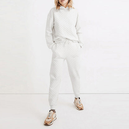 JOGGER | ENSEMBLE MATELASSE BLANC