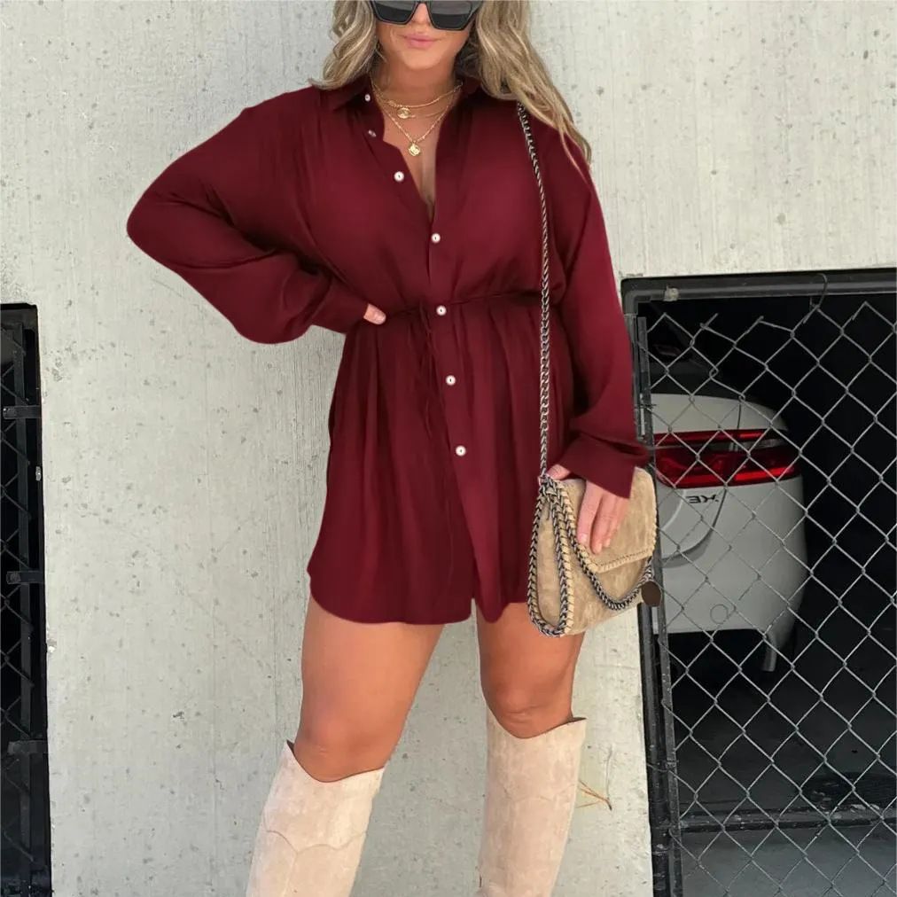 ROBE-CHEMISE ÉLEGANCE STRUCTUREE