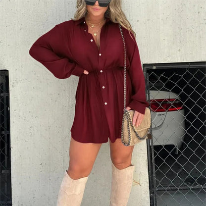 ROBE-CHEMISE ÉLEGANCE STRUCTUREE