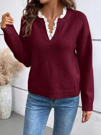 CHABKA | Pull Dentelle Élégante