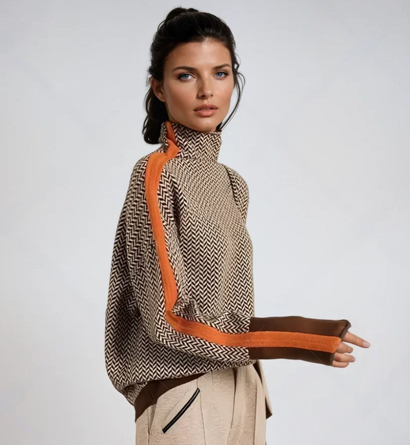 VAURELIA | Pull Élégance Contrastée