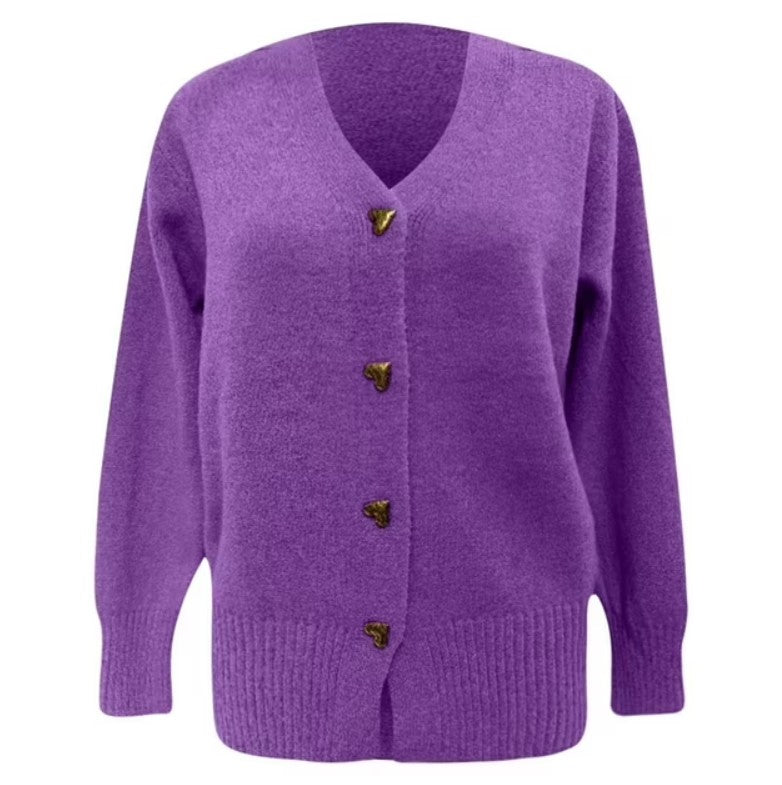CARDIGAN A BOUTONS EN MAILLE