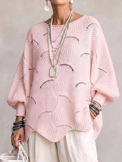 VAUTRO | Pull ajouré en maille avec motif ondulé