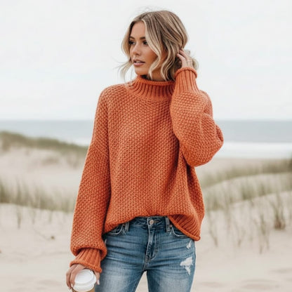 BOHOV | Pull en maille à col roulé