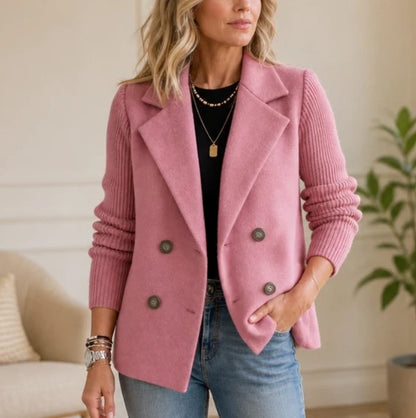 VERBELLA | Blazer croisé à manches tricotées