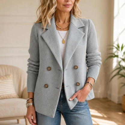 VERBELLA | Blazer croisé à manches tricotées