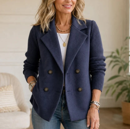 VERBELLA | Blazer croisé à manches tricotées