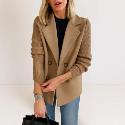 VERBELLA | Blazer croisé à manches tricotées