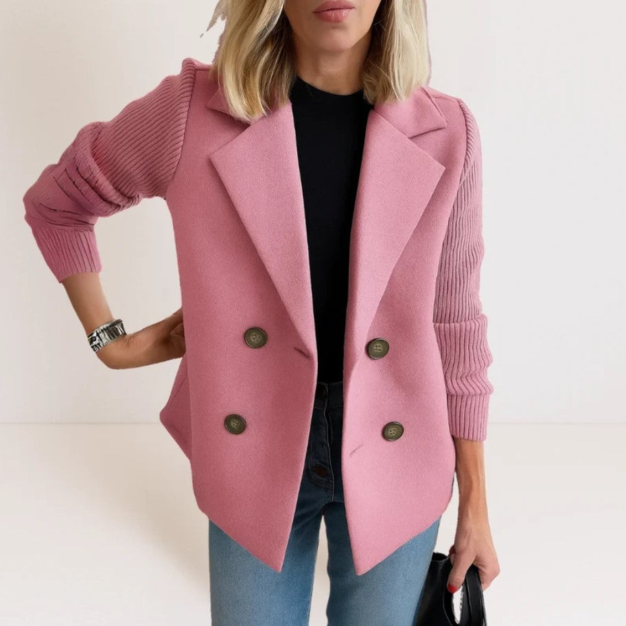 VERBELLA | Blazer croisé à manches tricotées