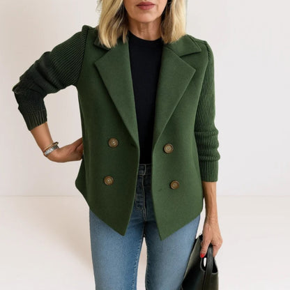 VERBELLA | Blazer croisé à manches tricotées