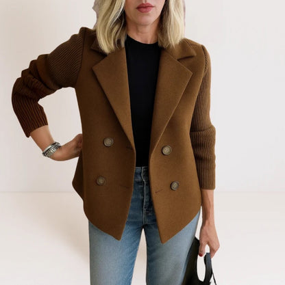 VERBELLA | Blazer croisé à manches tricotées