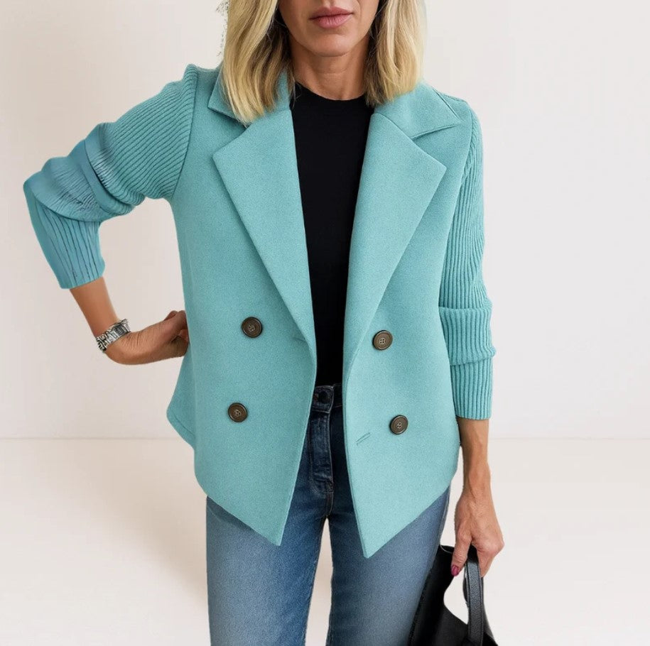 VERBELLA | Blazer croisé à manches tricotées