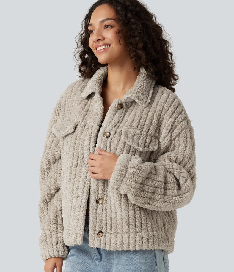 SHERPA | Veste décontractée à col boutonné