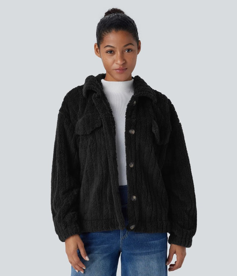 SHERPA | Veste décontractée à col boutonné