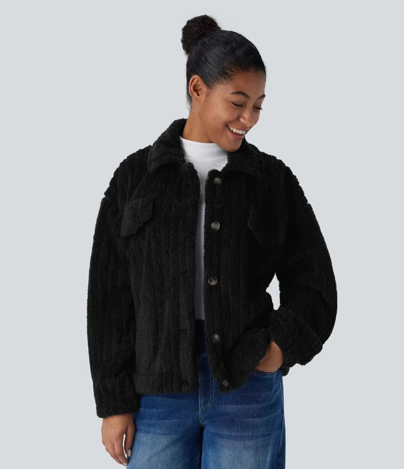 SHERPA | Veste décontractée à col boutonné