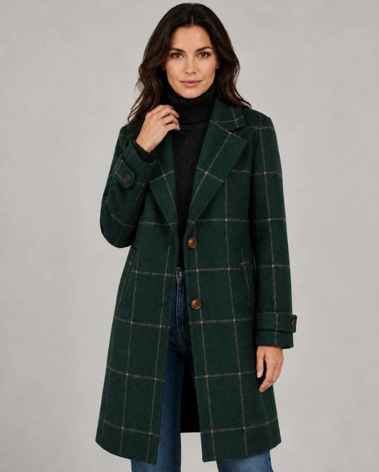 HAILEY | Manteau élégant mi-long à revers