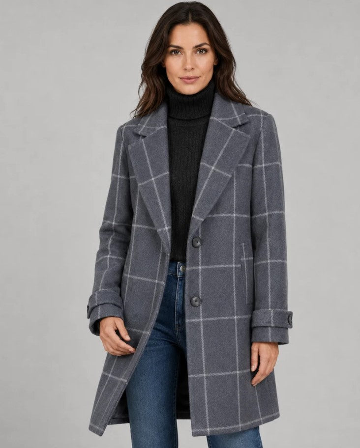 HAILEY | Manteau élégant mi-long à revers