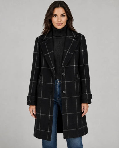 HAILEY | Manteau élégant mi-long à revers
