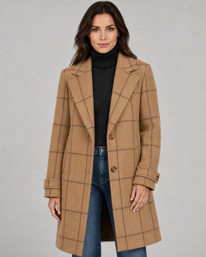HAILEY | Manteau élégant mi-long à revers