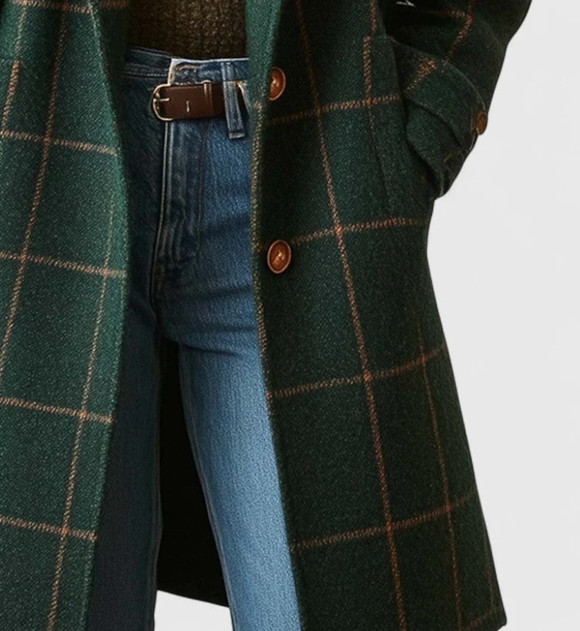 HAILEY | Manteau élégant mi-long à revers