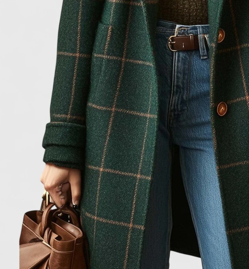 HAILEY | Manteau élégant mi-long à revers
