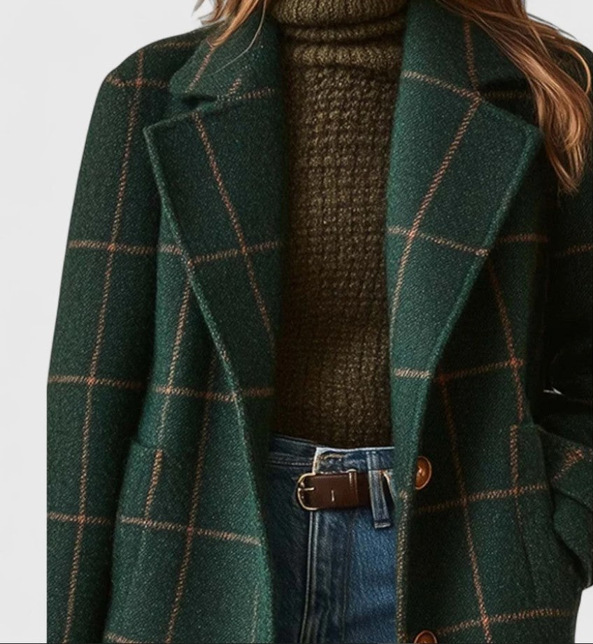 HAILEY | Manteau élégant mi-long à revers