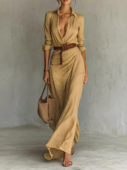 Robe élégance asymétrique