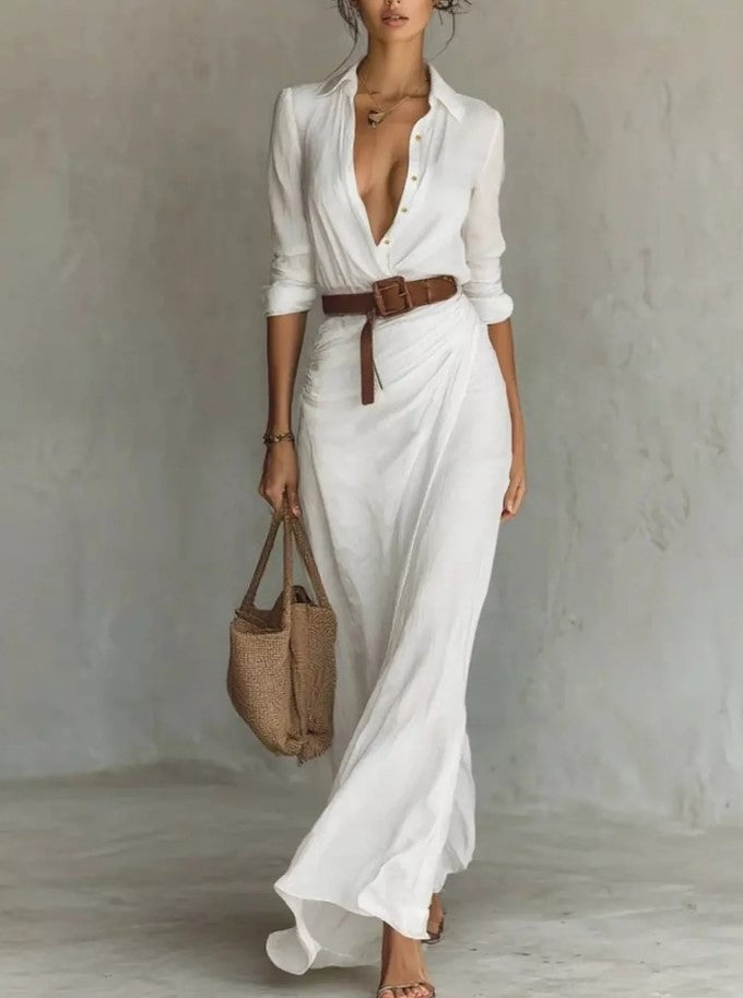 Robe élégance asymétrique