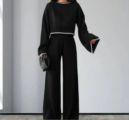 BORDU | Ensemble tricote contrasté
