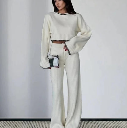 BORDU | Ensemble tricote contrasté