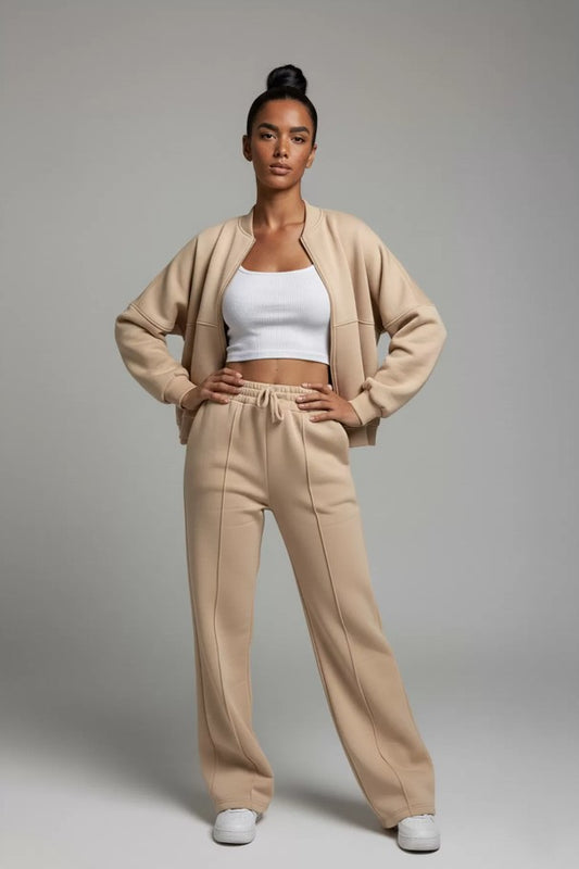 CAMILLE | Ensemble bomber & jogger chic