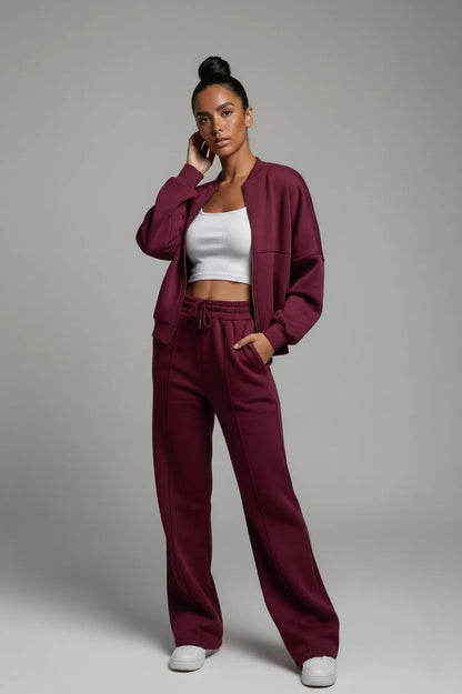 CAMILLE | Ensemble bomber & jogger chic