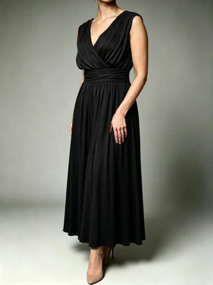 ROBE | Maxi élégance drapée