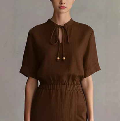 Robe midi élégance estivale