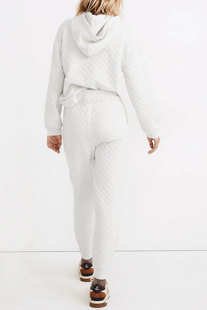 JOGGER | ENSEMBLE MATELASSE BLANC