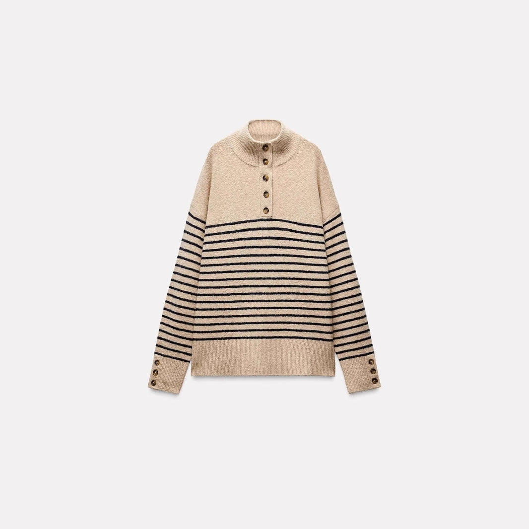 MOCK | PULL RAYURES ELEGANTE