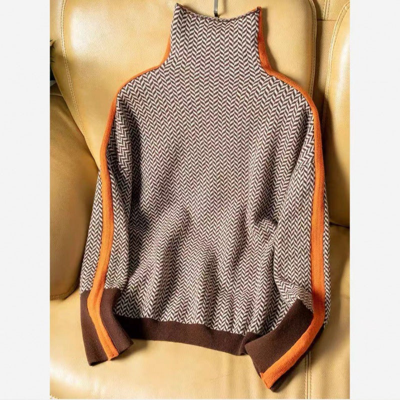 VAURELIA | Pull Élégance Contrastée